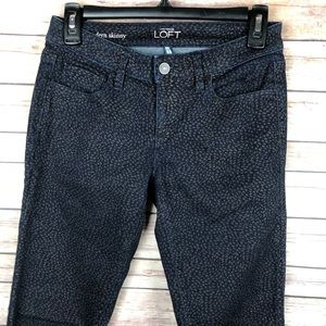 Ann Taylor Loft patterned jeggings